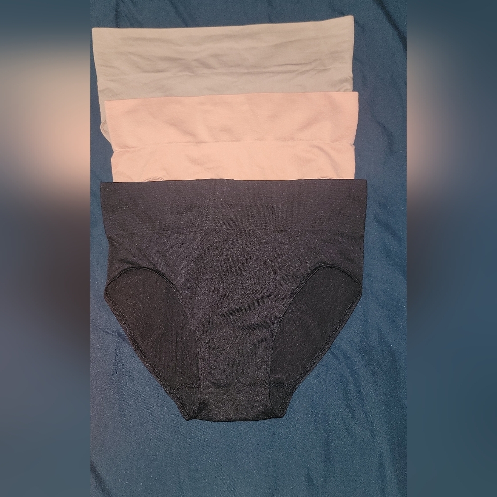 Brand New- 3pairs of women's Size 6 Hanes High Waisted Briefs